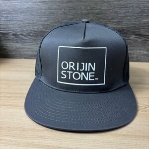 Orijin Stone Hat Cap Snap Back Gray Logo One‎ Size Adjustable